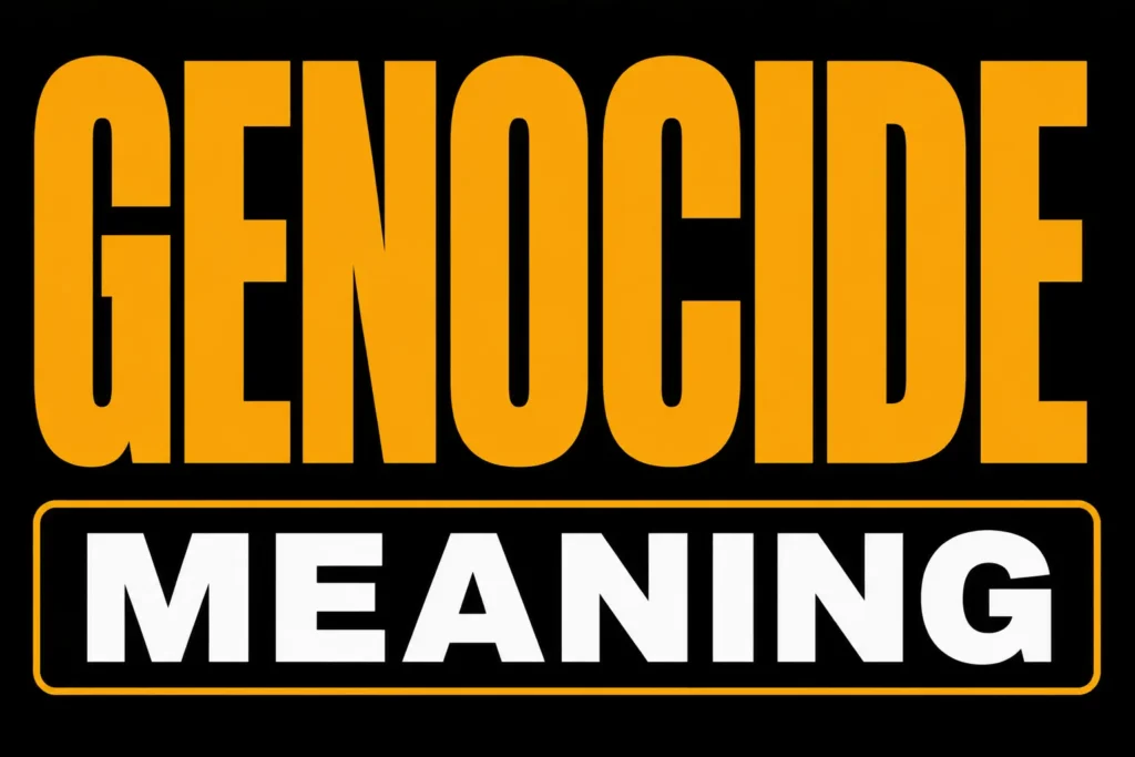 Genocide Meaning