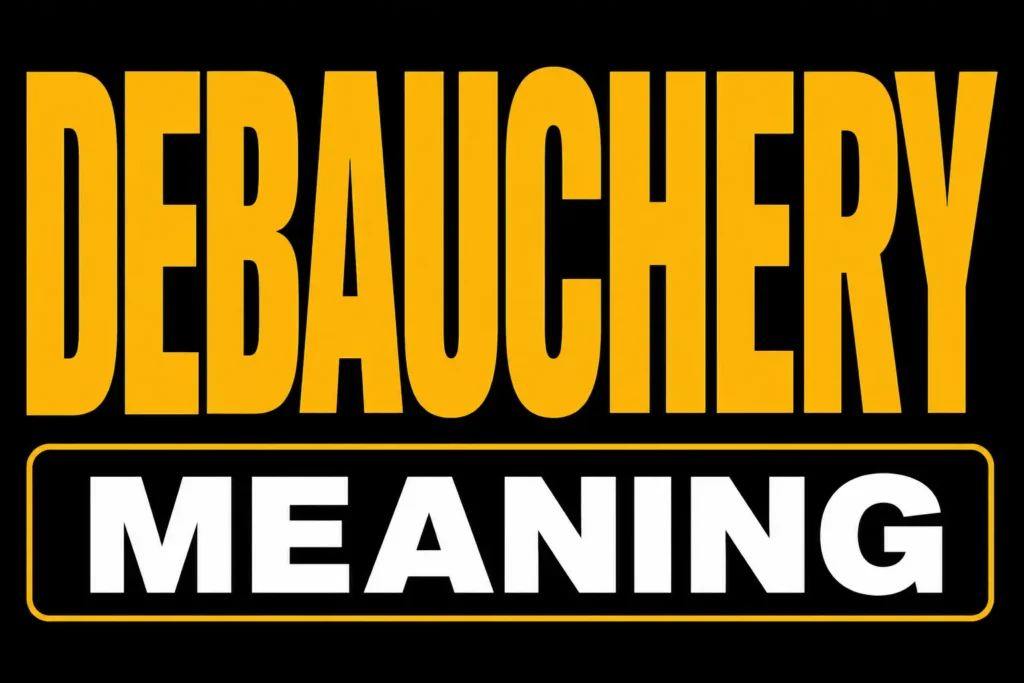 Debauchery Meaning