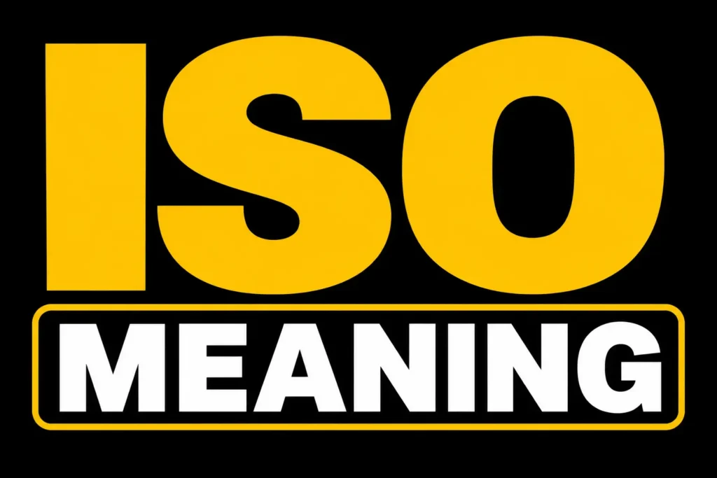 ISO Meaning