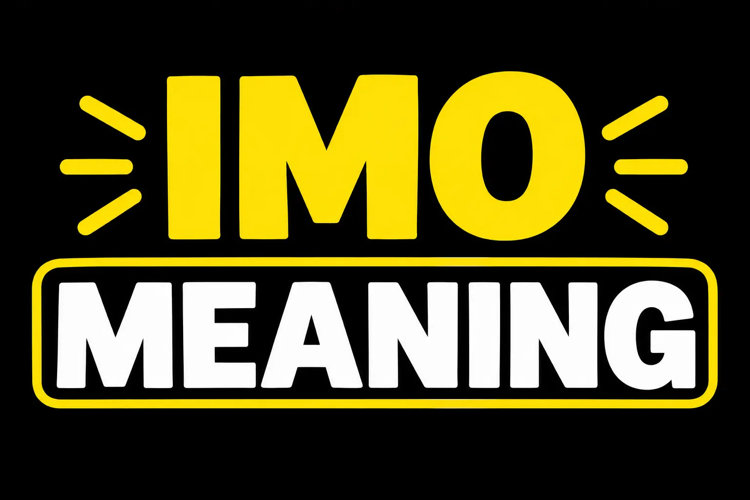 IMO Meaning