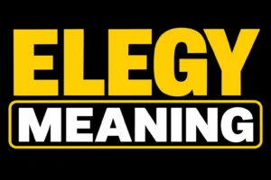 Elegy Meaning