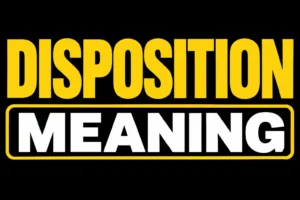 Disposition Meaning