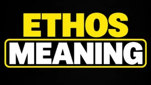 Ethos Meaning
