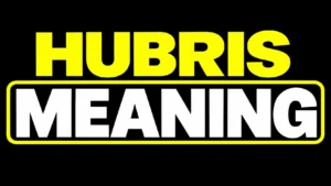 Hubris Meaning