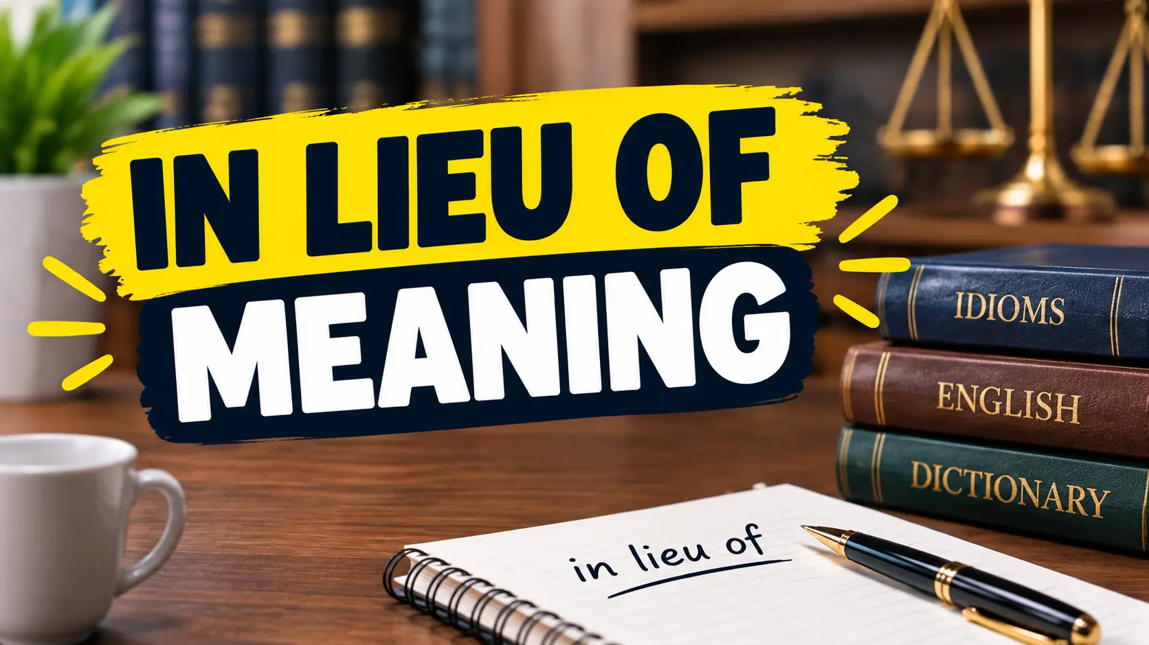 In Lieu Of Meaning