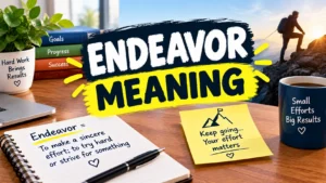 Endeavor Meaning