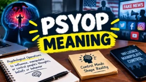 Psyop Meaning