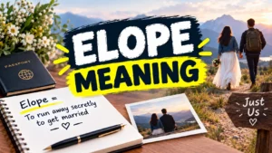 Elope Meaning